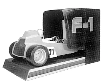 Developed F-1 driving simulation game machine. Became popular in Japan and overseas.