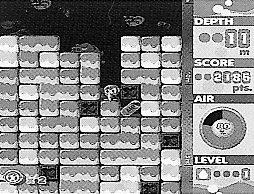 Simultaneously launched versions of the Mr. Driller home video game for three different platforms.