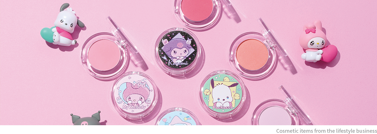 Cosmetic items from the lifestyle business