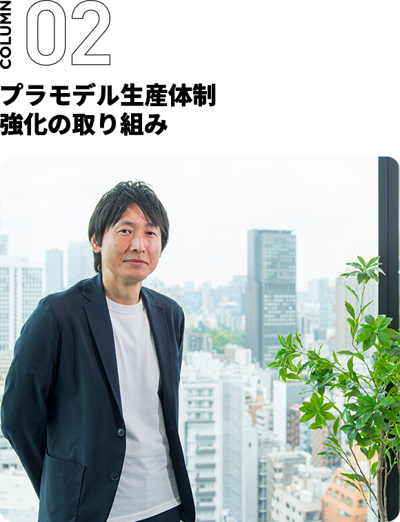 プラモデル生産体制強化の取り組み