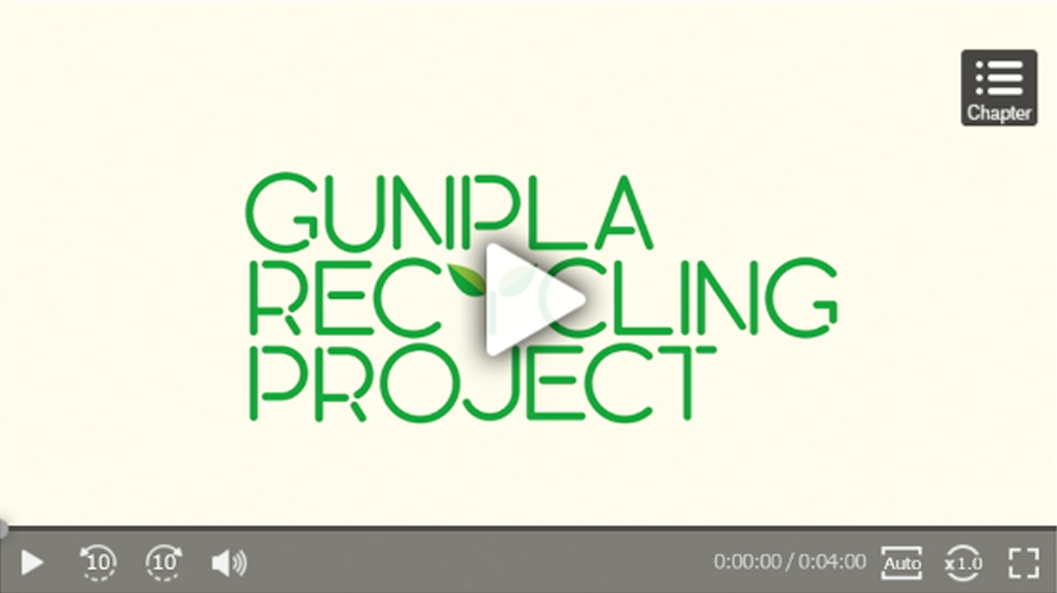 Video about the Gunpla Recycling Project 