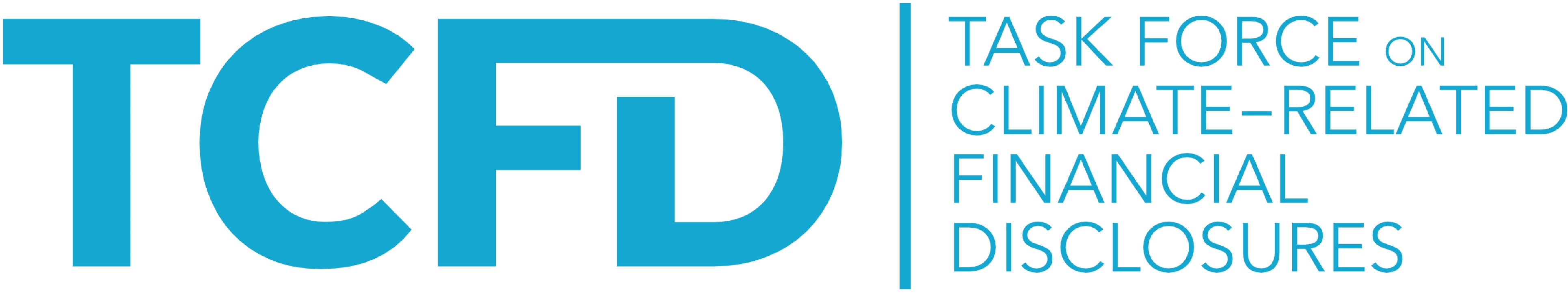 The official TCFD logo. TCFD stands for the Task Force on Climate-Related Financial Disclosures.