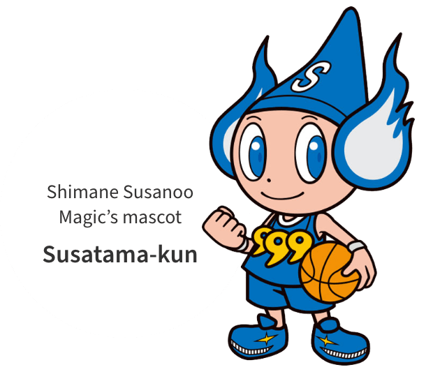 Shimane Susanoo Magic’s mascot Susatama-kun